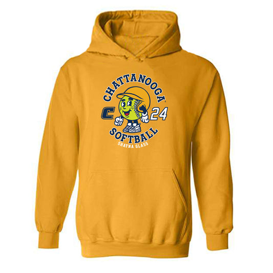 UTC - NCAA Softball : Shayna Glass - Gold Fashion Shersey Hooded Sweatshirt
