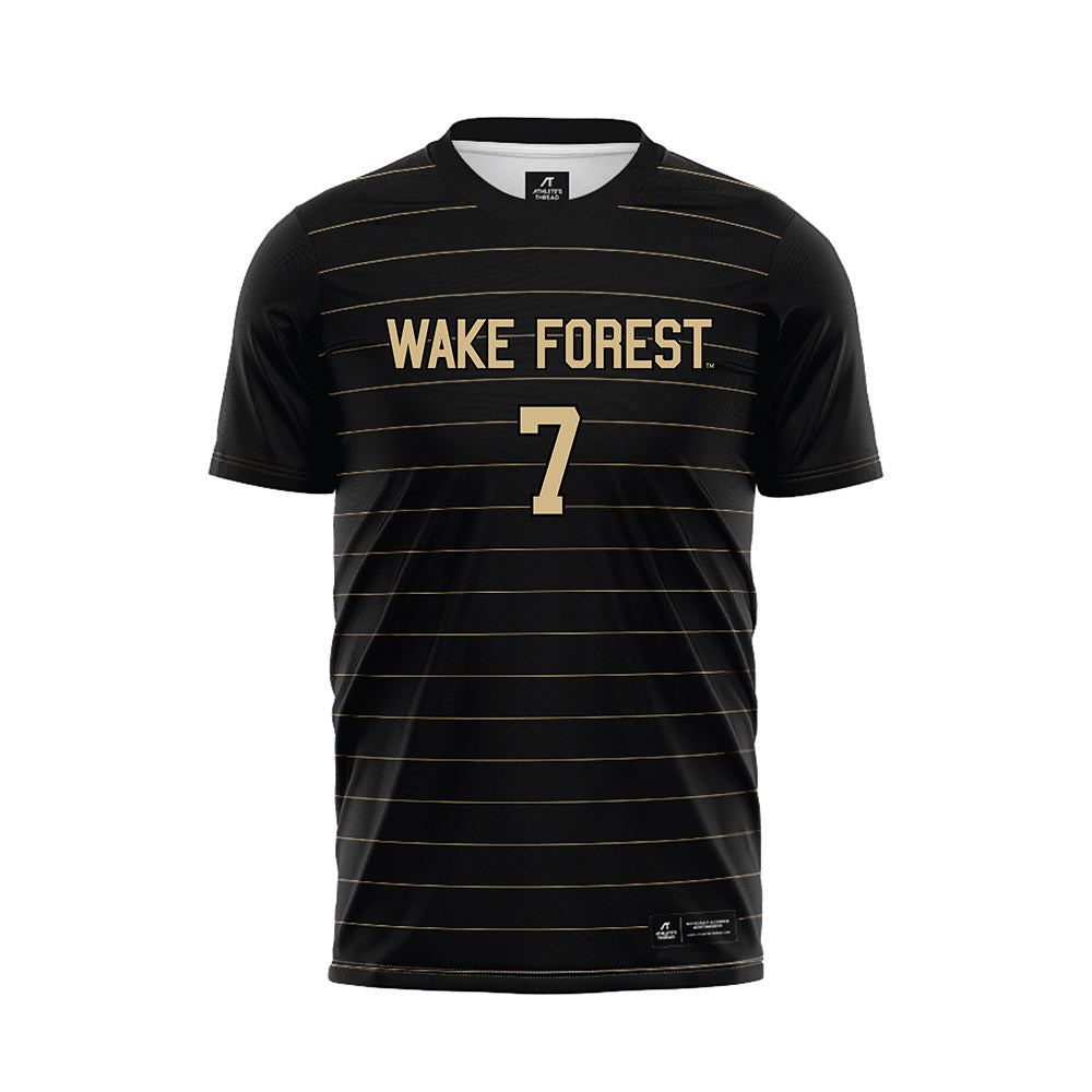 Wake Forest - NCAA Men's Soccer : Nico Rabiu - Black Jersey