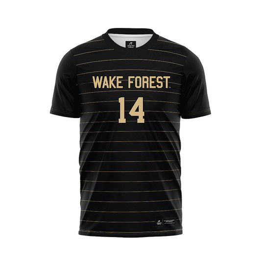 Wake Forest - NCAA Men's Soccer : Jahlane Forbes - Black Jersey