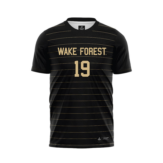 Wake Forest - NCAA Men's Soccer : Cristian Escribano - Black Jersey