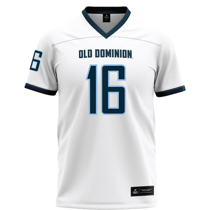 Old Dominion - NCAA Football : Khian'Dre Harris - White Jersey