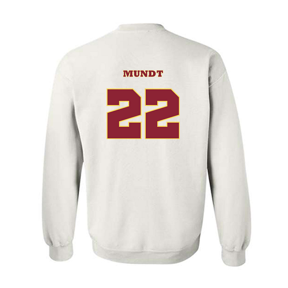 NSU - NCAA Baseball : Christian Mundt - White Replica Sweatshirt
