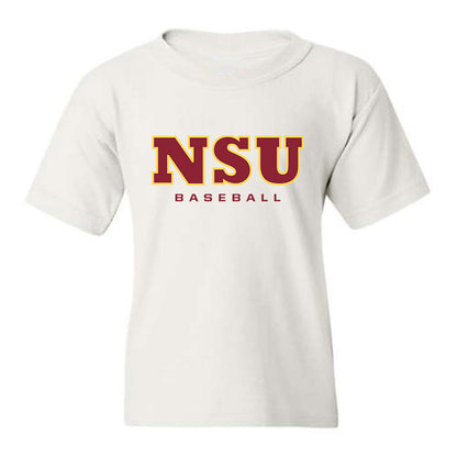 NSU - NCAA Baseball : Blake Ask - White Replica Youth T-Shirt