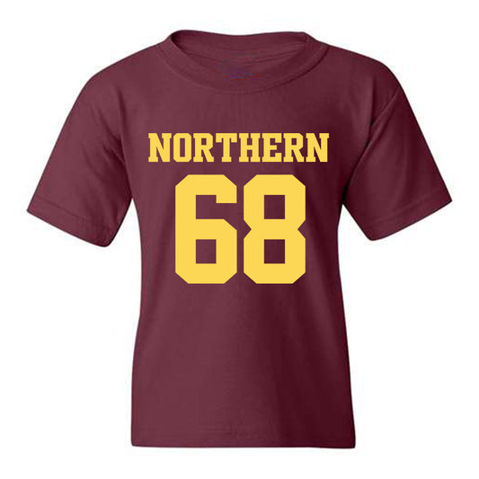 NSU - NCAA Football : Sam Sather -  Maroon Replica Shersey Youth T-Shirt