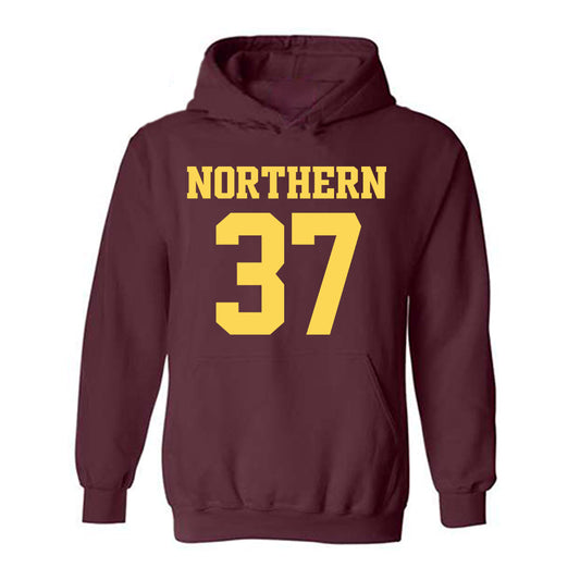 NSU - NCAA Football : Blake Clay -  Maroon Replica Shersey Hooded Sweatshirt