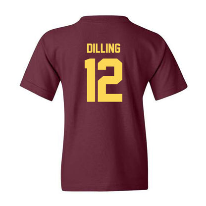 NSU - NCAA Men's Basketball : Josh Dilling - Maroon Classic Shersey Youth T-Shirt
