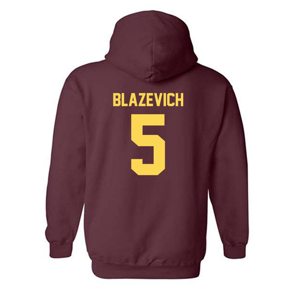 NSU - NCAA Football : Andy Blazevich - Classic Shersey Hooded Sweatshirt