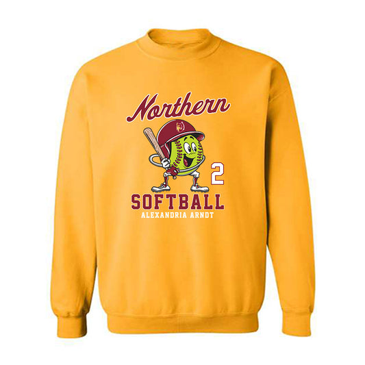 NSU - NCAA Softball : Alexandria Arndt - Gold Fashion Sweatshirt