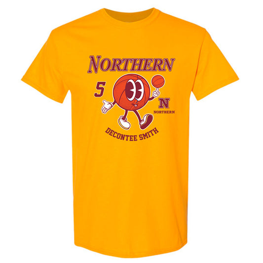 NSU - NCAA Women's Basketball : Decontee Smith - Gold Fashion Short Sleeve T-Shirt