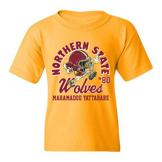NSU - NCAA Football : Mahamadou Yattabare - Gold Fashion Youth T-Shirt