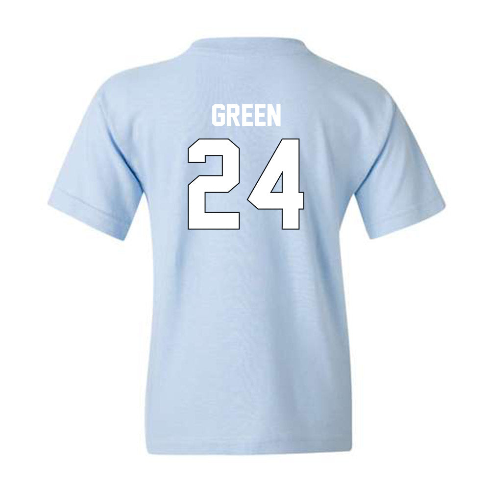 Old Dominion - NCAA Football : Everaud Green - Light Blue Replica Youth T-Shirt