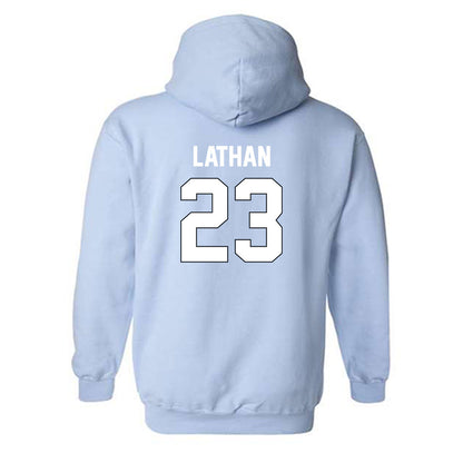 Old Dominion - NCAA Football : Je'Careon Lathan - Light Blue Replica Hooded Sweatshirt