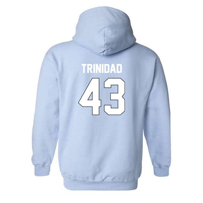 Old Dominion - NCAA Football : Kristopher Trinidad - Light Blue Replica Hooded Sweatshirt