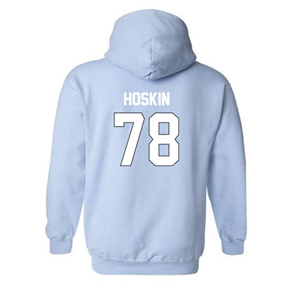 Old Dominion - NCAA Football : Elijah Hoskin - Light Blue Replica Hooded Sweatshirt