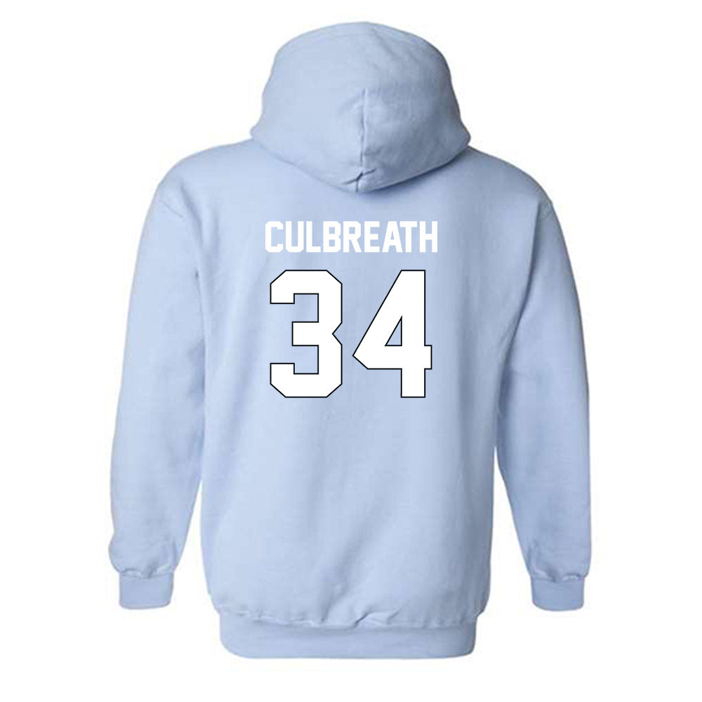 Old Dominion - NCAA Football : Jahleel Culbreath - Light Blue Replica Hooded Sweatshirt