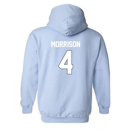 Old Dominion - NCAA Football : Amorie Morrison - Light Blue Replica Hooded Sweatshirt