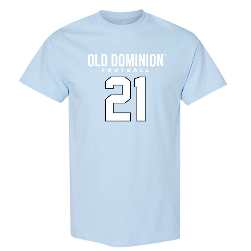 Old Dominion - NCAA Football : Obie Sanni - Light Blue Replica Short Sleeve T-Shirt