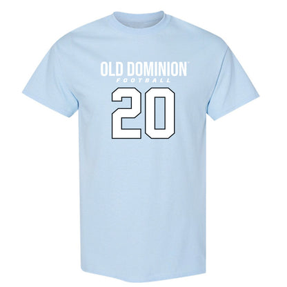 Old Dominion - NCAA Football : Dominic Dutton - Light Blue Replica Short Sleeve T-Shirt