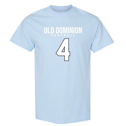 Old Dominion - NCAA Football : Amorie Morrison - Light Blue Replica Short Sleeve T-Shirt