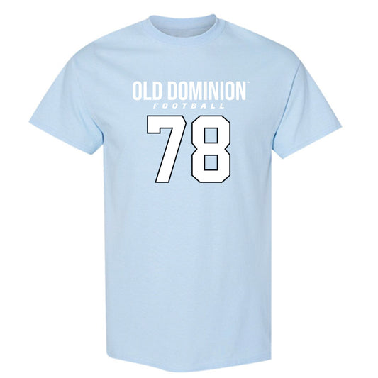 Old Dominion - NCAA Football : Elijah Hoskin - Light Blue Replica Short Sleeve T-Shirt