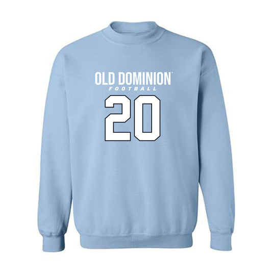 Old Dominion - NCAA Football : Dominic Dutton - Light Blue Replica Sweatshirt