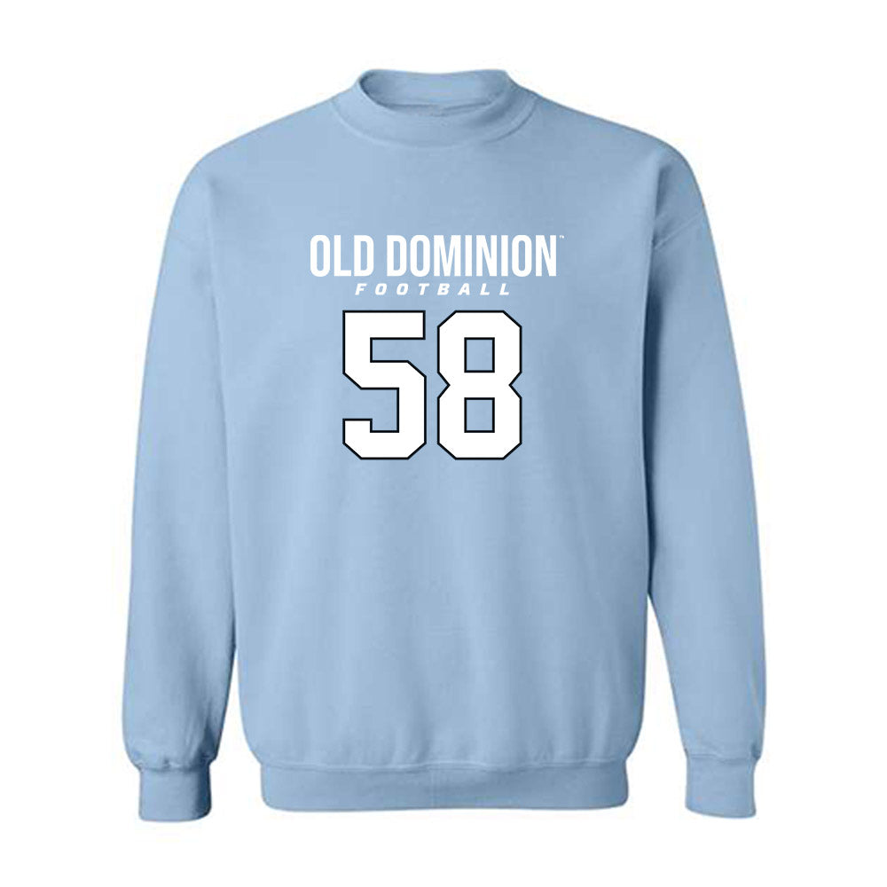 Old Dominion - NCAA Football : Stephon Dubose - Light Blue Replica Sweatshirt