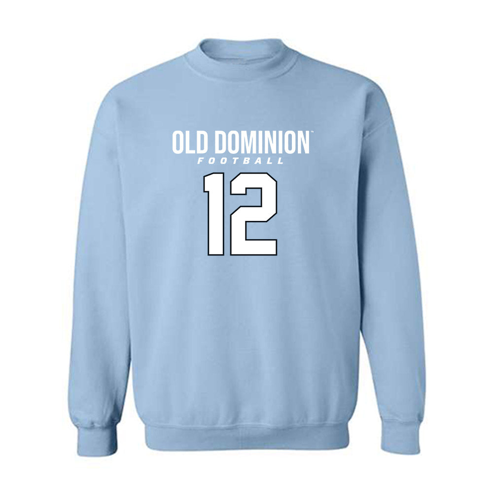 Old Dominion - NCAA Football : Tahj El - Light Blue Replica Sweatshirt
