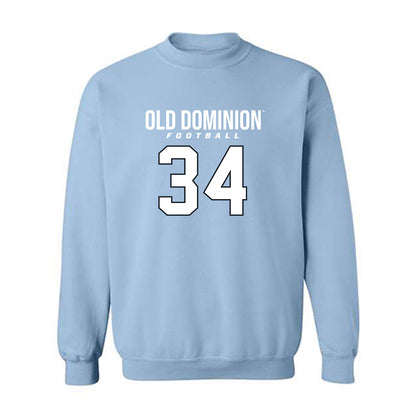 Old Dominion - NCAA Football : Jahleel Culbreath - Light Blue Replica Sweatshirt