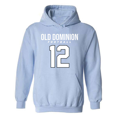 Old Dominion - NCAA Football : Tahj El - Light Blue Replica Hooded Sweatshirt