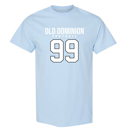 Old Dominion - NCAA Football : Cole Daniels - Light Blue Replica Short Sleeve T-Shirt