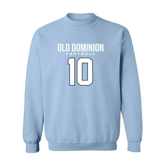 Old Dominion - NCAA Football : Marquez Bell - Light Blue Replica Sweatshirt