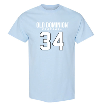 Old Dominion - NCAA Football : Jahleel Culbreath - Light Blue Replica Short Sleeve T-Shirt