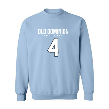 Old Dominion - NCAA Football : Amorie Morrison - Light Blue Replica Sweatshirt