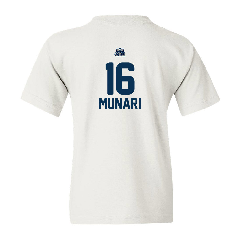 Old Dominion - NCAA Women's Volleyball : Alice Munari - White Replica Shersey Youth T-Shirt