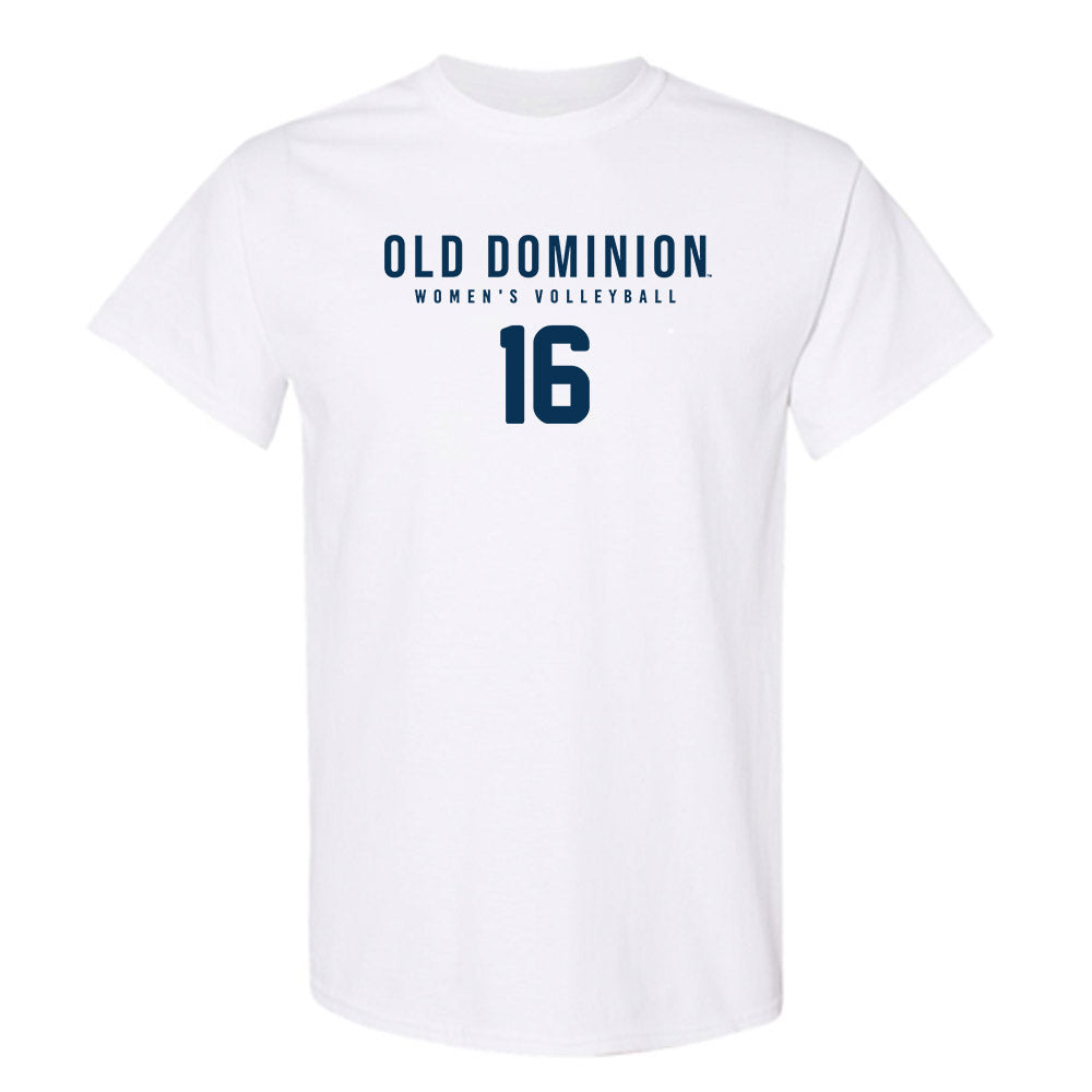 Old Dominion - NCAA Women's Volleyball : Alice Munari - White Replica Shersey Short Sleeve T-Shirt
