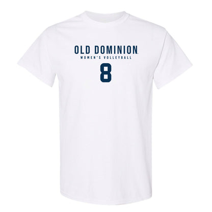 Old Dominion - NCAA Women's Volleyball : Jennifer Olansen - White Replica Shersey Short Sleeve T-Shirt