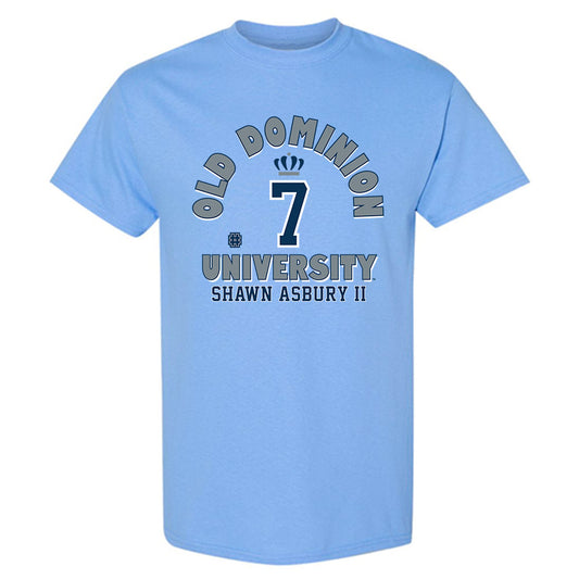 Old Dominion - NCAA Football : Shawn Asbury II - Blue Fashion Shersey Short Sleeve T-Shirt