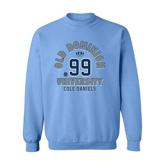 Old Dominion - NCAA Football : Cole Daniels - Blue Fashion Shersey Sweatshirt