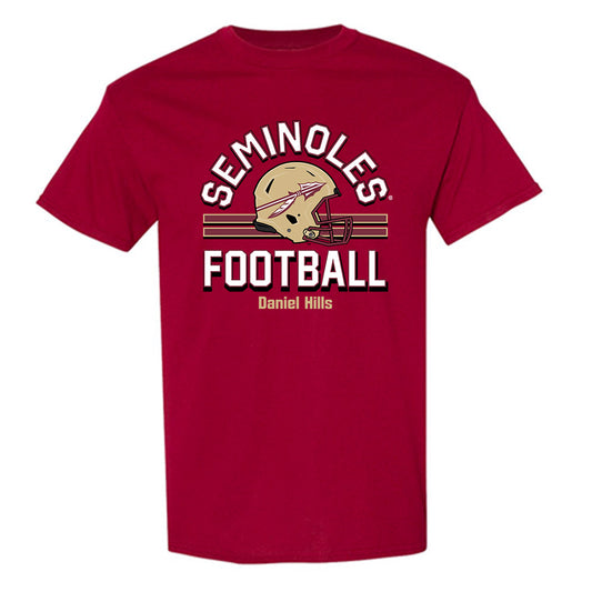 FSU - NCAA Football : Daniel Hills - Garnet Classic Fashion Shersey Short Sleeve T-Shirt
