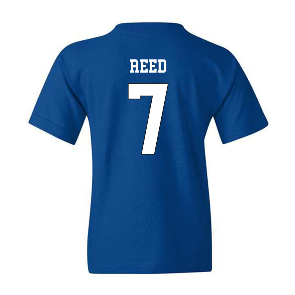 Grand Valley - NCAA Football : Kellen Reed - Royal Replica Youth T-Shirt