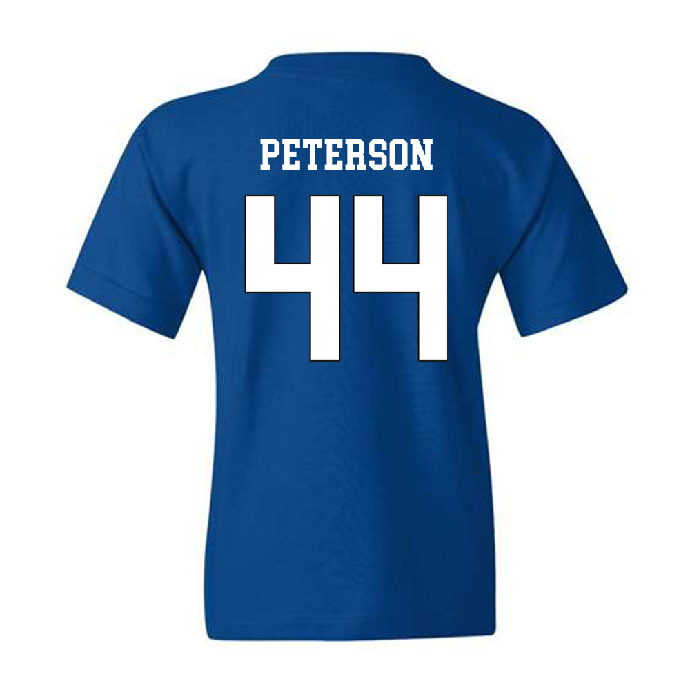 Grand Valley - NCAA Football : Drew Peterson - Royal Replica Youth T-Shirt