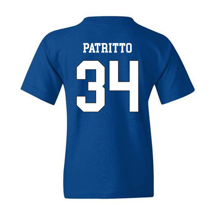 Grand Valley - NCAA Football : Cole Patritto - Royal Replica Youth T-Shirt