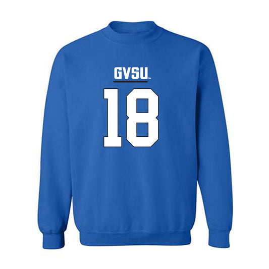 Grand Valley - NCAA Football : Aidan Lucero - Royal Replica Sweatshirt