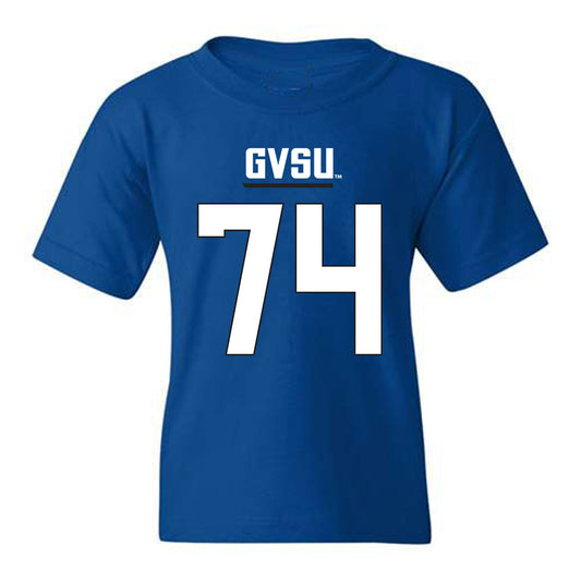 Grand Valley - NCAA Football : Jordan Davis - Royal Replica Youth T-Shirt