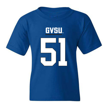 Grand Valley - NCAA Football : Joshua Sander - Royal Replica Youth T-Shirt