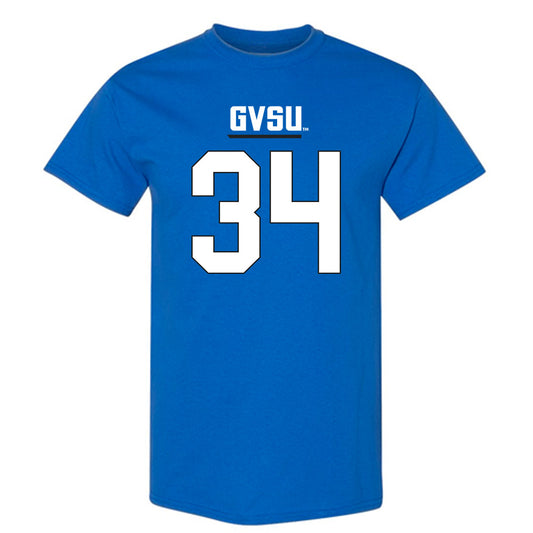 Grand Valley - NCAA Football : Cole Patritto - Royal Replica Short Sleeve T-Shirt