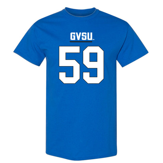 Grand Valley - NCAA Football : Tre Vonte Buckley - Royal Replica Short Sleeve T-Shirt