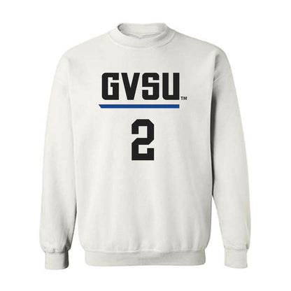 Grand Valley - NCAA Women's Basketball : Molly Anderson - White Replica Sweatshirt