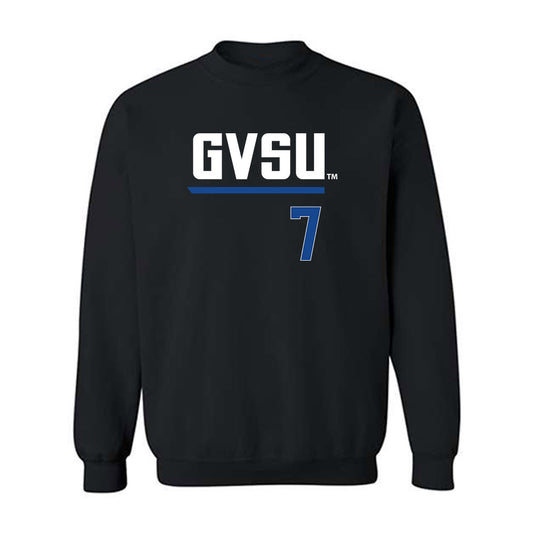 Grand Valley - NCAA Softball : Jasmine Mauk - Black Replica Sweatshirt