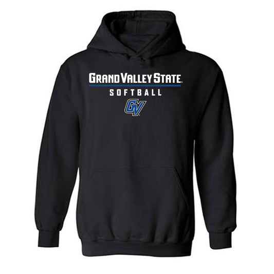 Grand Valley - NCAA Softball : Jasmine Mauk - Black Classic Hooded Sweatshirt